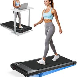 Brand New   Superun Walking Pad with 6% Incline, Under Desk Treadmill for Home Office, LED Display, 2.5 HP Quiet Walking Jogging Machine，Walking pad T