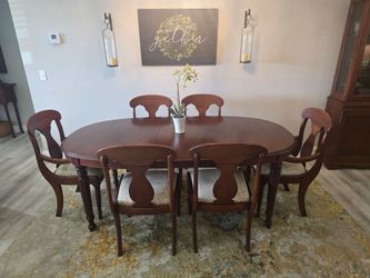 Lexington Solid Mahogany Dining Table & 6 Chairs