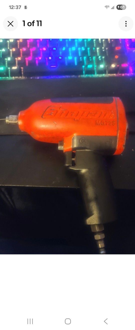 Snap On 1/2 Drive Pneumatic Air Impact MG725