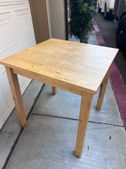 Small Square Wood Dining Table