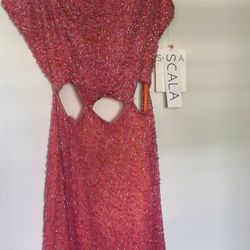Pink Evening Dress Size Medium 