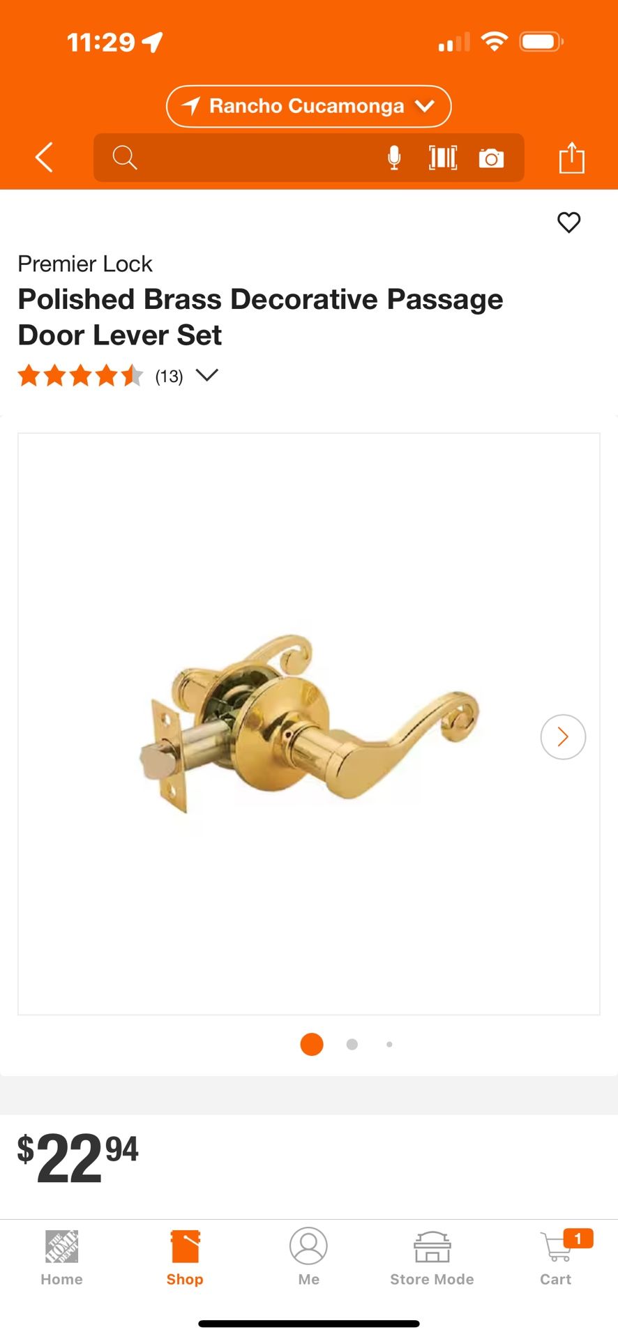 Closet Or Passage Door Knobs