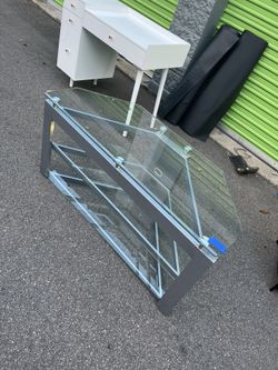 3-tier Glass Entertainment Table