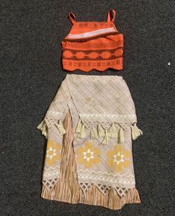 Disney Store Moana girls size 7/8 deluxe costume new (no tags)