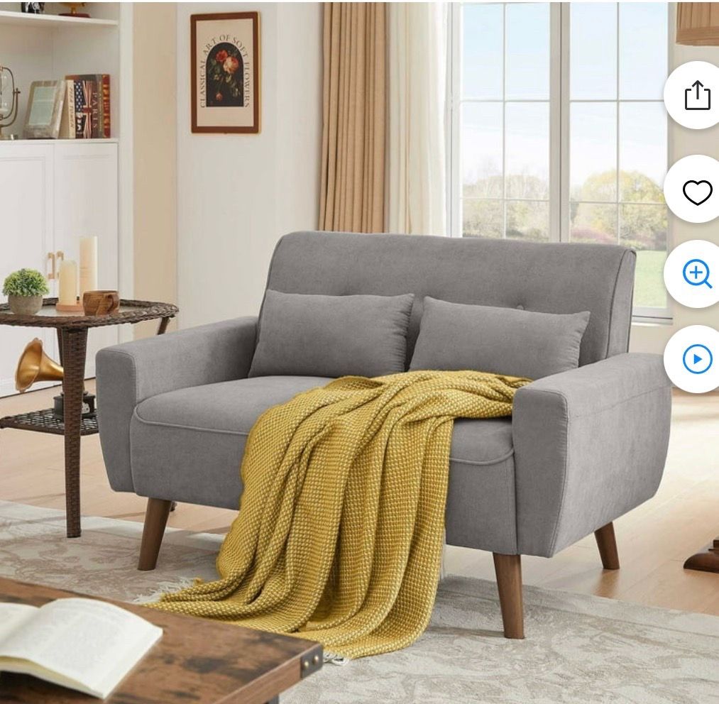 Tornama 47" Small Modern Loveseat Sofa.