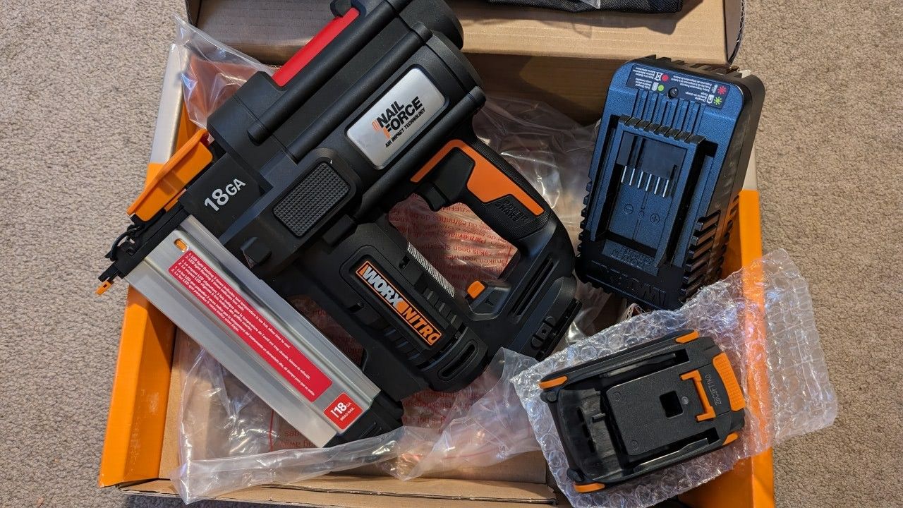 Worx Nitro 20V 18GA Cordless Brad Nailer WX842L