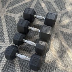 Dumbbells 20lb And 30lb Pairs