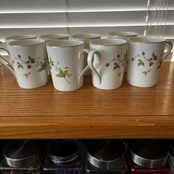 Eight Vintage Christopher Stuart Coffee Cups   