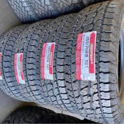 265/70/16 Landspider All Terrain Todo Terreno Set of New Tires Installed and Balanced Llantas nuevas Instaladas y balanceadas