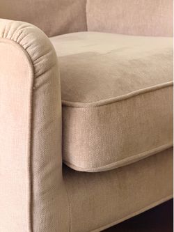 West Elm Book Nook Armchair | Blush Pink Chenille | Retail $679