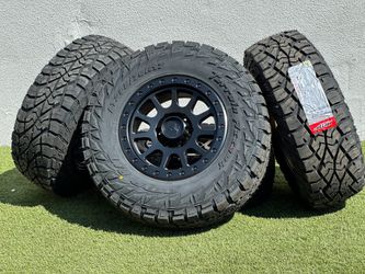New 17” Basta RF1 Forged Wheels 6x139.7 FJ Toyota Rims AMP 33" R/T Tires Tacoma Lexus GX Chevy GMC