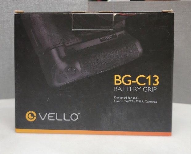 Vello BG-C13 Battery Grip for Canon T6i, T6s with LP-E17 Battery Holder - EX