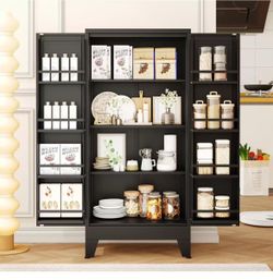 ❤️‍🔥 E) 47" Kitchen Pantry Cabinet,