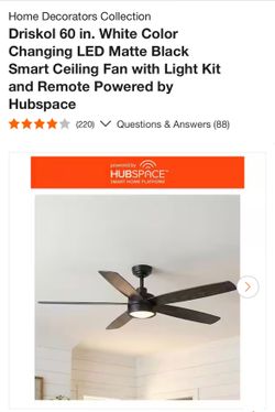 New black ceiling fan