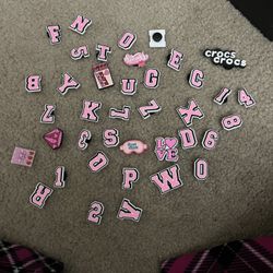 Pink Croc Charms 