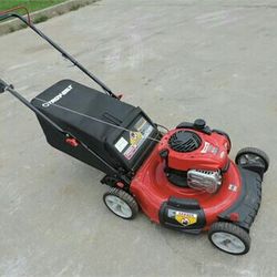 Troy Bilt Push Lawnmower With Bag 