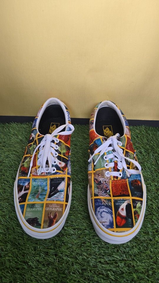 VANS NATIONAL GEOGRAPHIC ERA SHOES SIZE 9.5