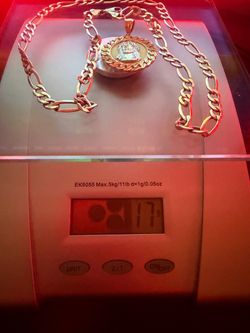 10k gold chain  & 10k Jesus Pendant
