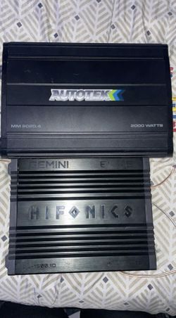 Autotek Mean Machine Series Car Amplifier & Hifonics Gemini Elite Amp