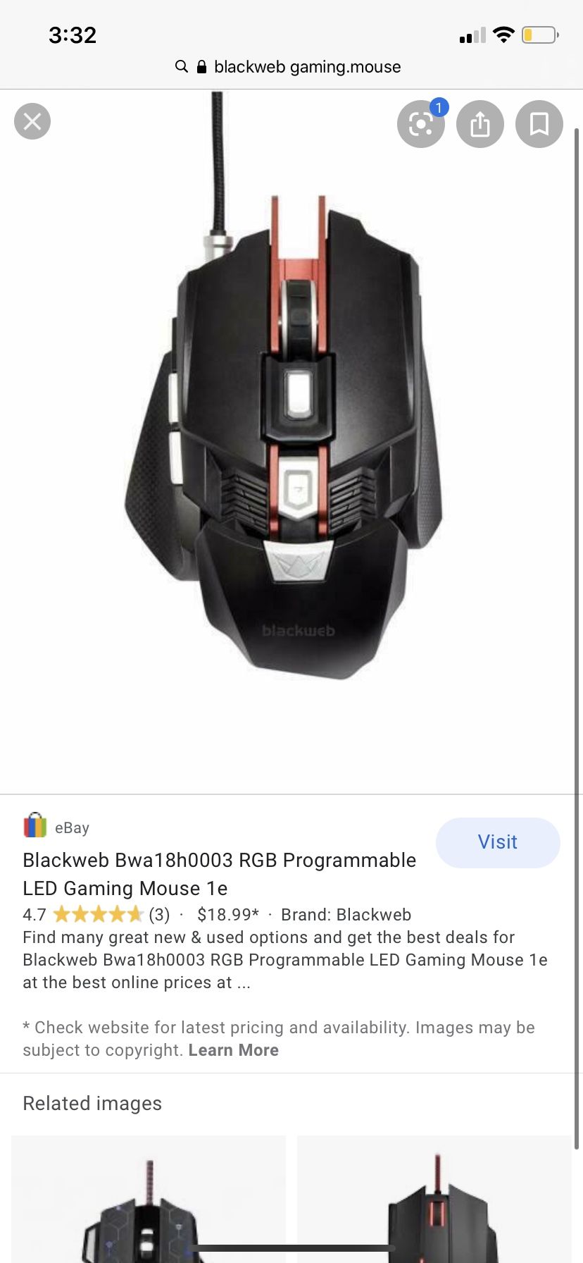 Blackweb Gaming Mouse