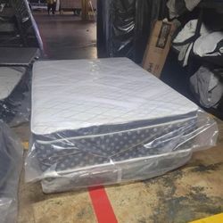 Brand New All Size Mattress | Optional Box & Metal Frame