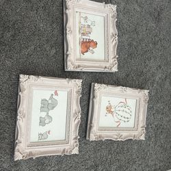 Baby Pink Victorian Style Photo Frames 