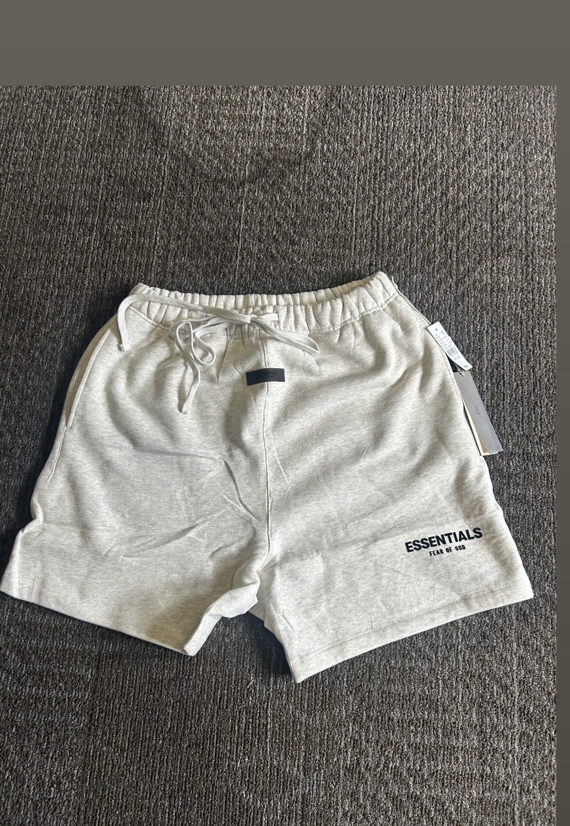 Light Oatmeal Essential Shorts Size Xs And Large