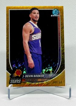 2025/26 Bowman Chrome BCV-124 Devin Booker - Gold Shimmer Refractor /50