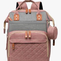 Large Diaper Backpack With Bottle Compartment