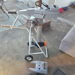 Torqeedo travel electric outboard motor with extra battery