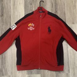 Polo Ralph Lauren Track Jacket Jersey Men's XXL Spain Red