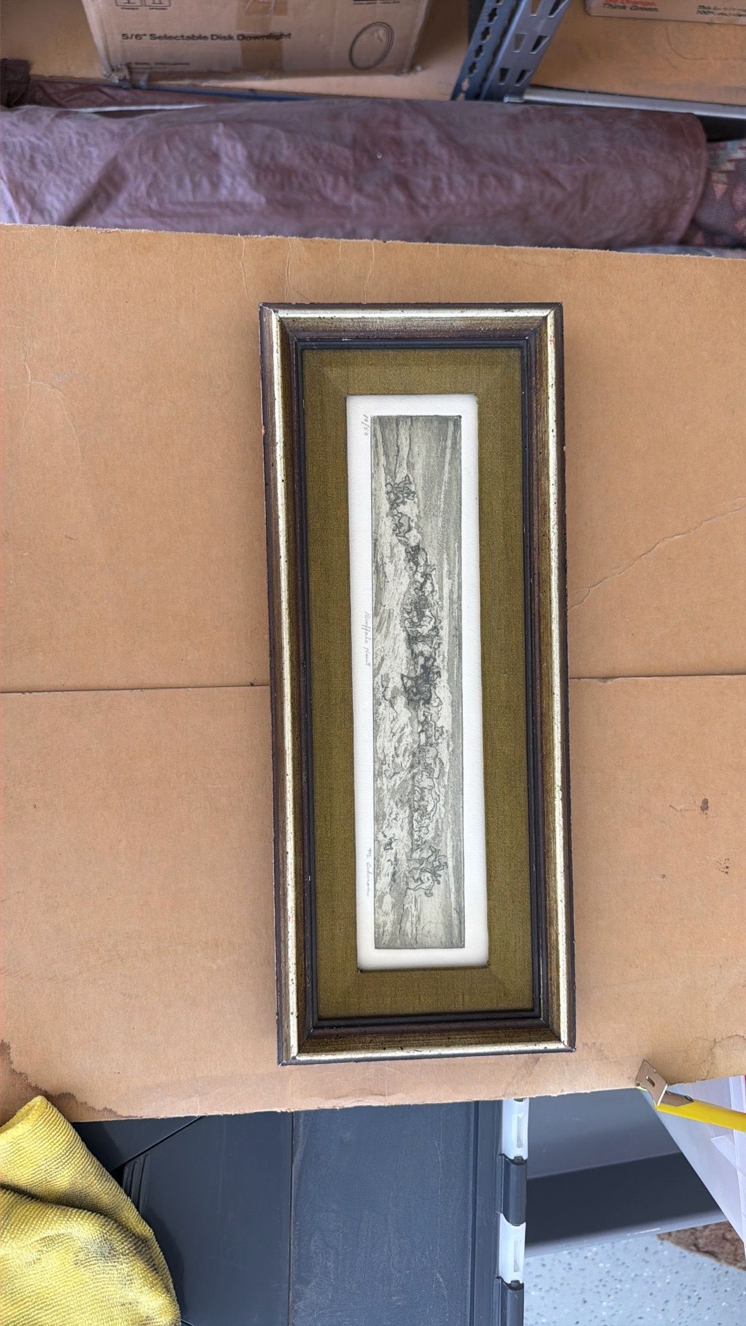Buffalo Hunt Framed and Matted Artwork
