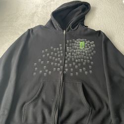 Vintage Monster Zip Up Hoodie