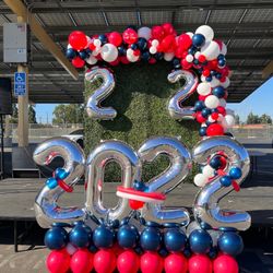 BACKDROP AND BALLOONS