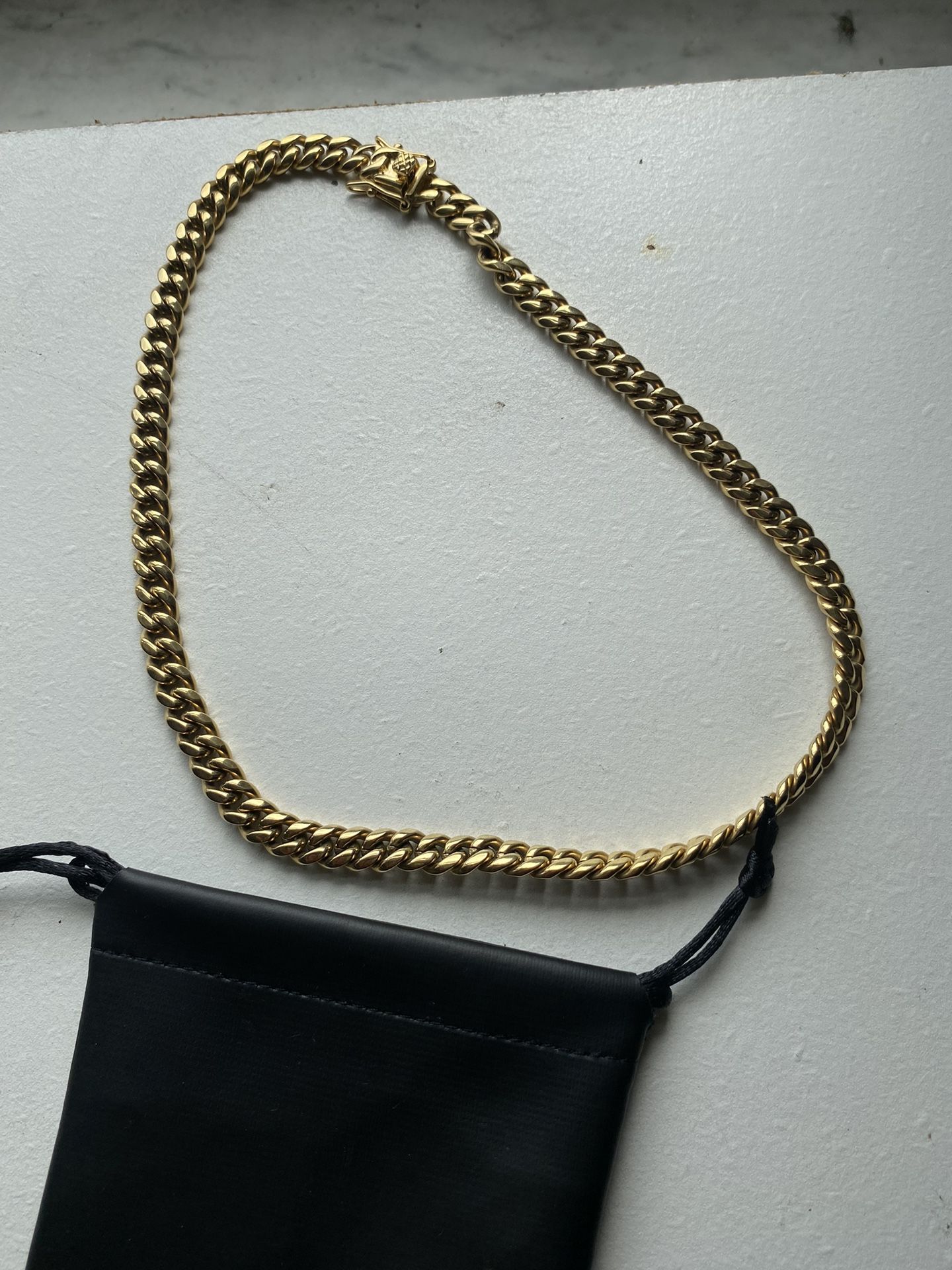 Gold Cuban link chain