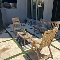 Teak Wood Patio Set