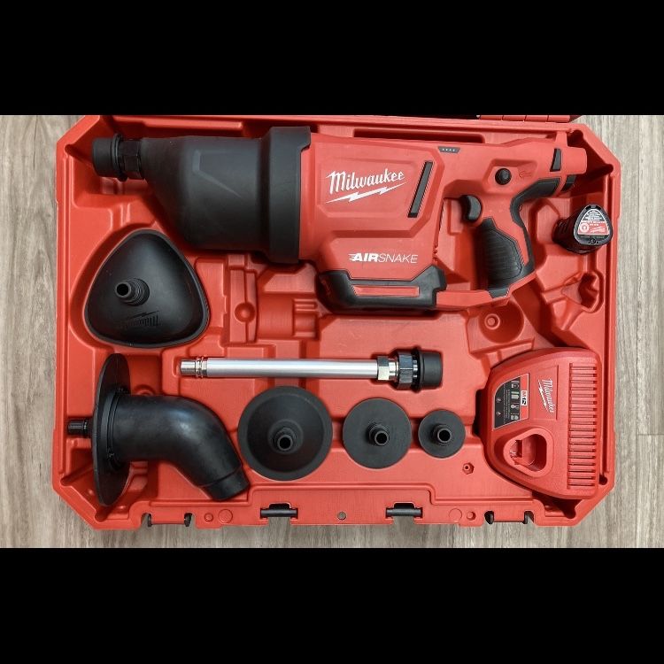 Milwaukee M12 Air snake Drain Cleaning Air Gun Kit (used like new for Sale  in Phoenix, AZ OfferUp