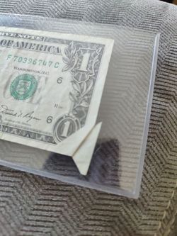 Error butterfly dollar bill