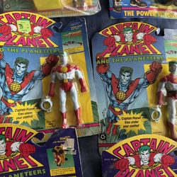 Lot  of Captain Planet Toys, Sealed 