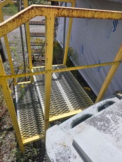 Steel stairs