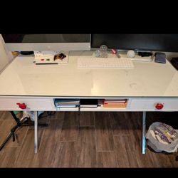 White Office Desk 