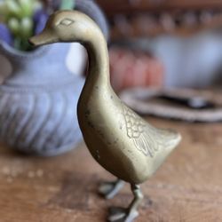 Large Brass Duck