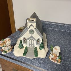 Ceramic Church With People