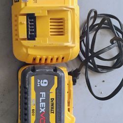 DeWalt charger with 20V/60V Flex Volt battery