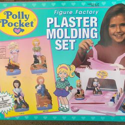 Polly pocket figure factory plaster molding set Rare Used Ex Condition 1994