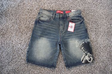 Ring Of Fire Sacrifice Denim Shorts