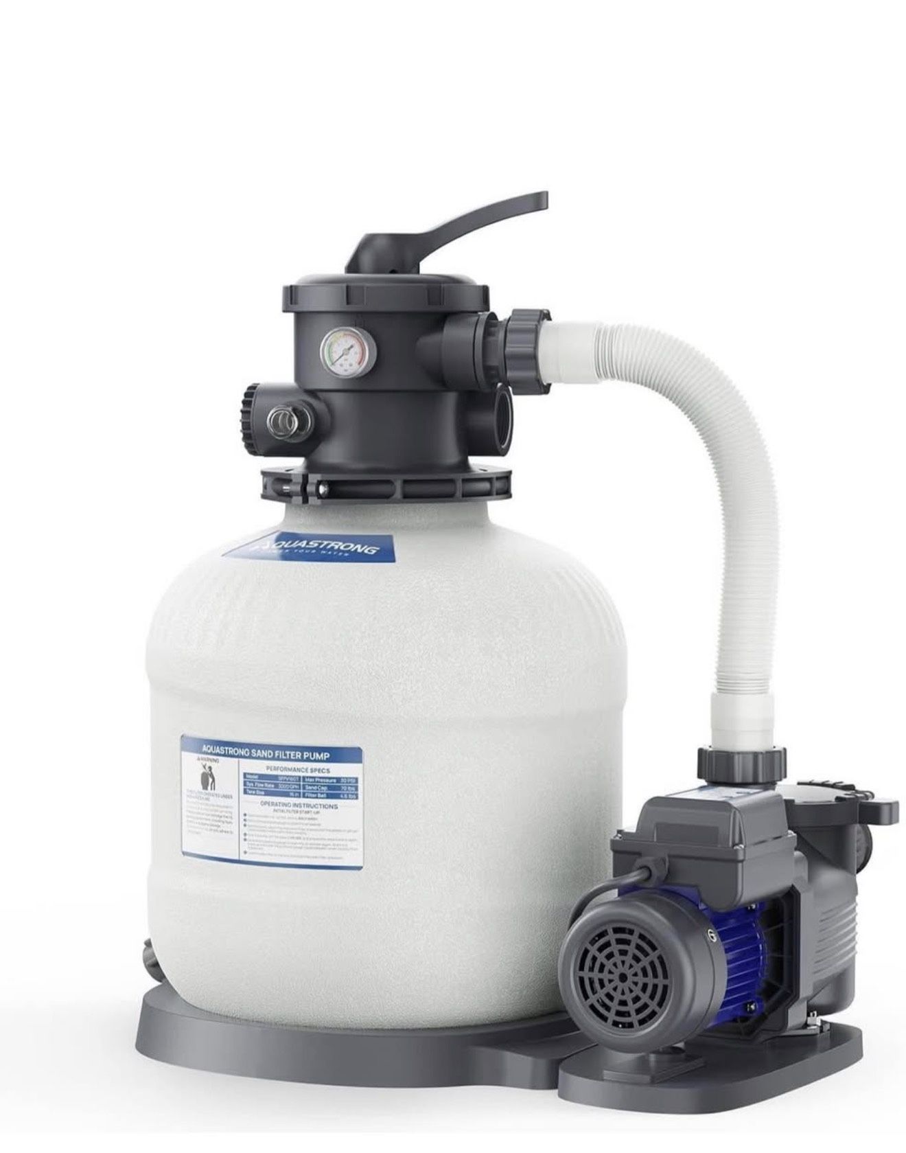 AQUASTRONG Pool Sand Filter Pump – New in Box