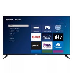 Philips 55” 4K Ultra HD Roku Smart TV Brand New In Box