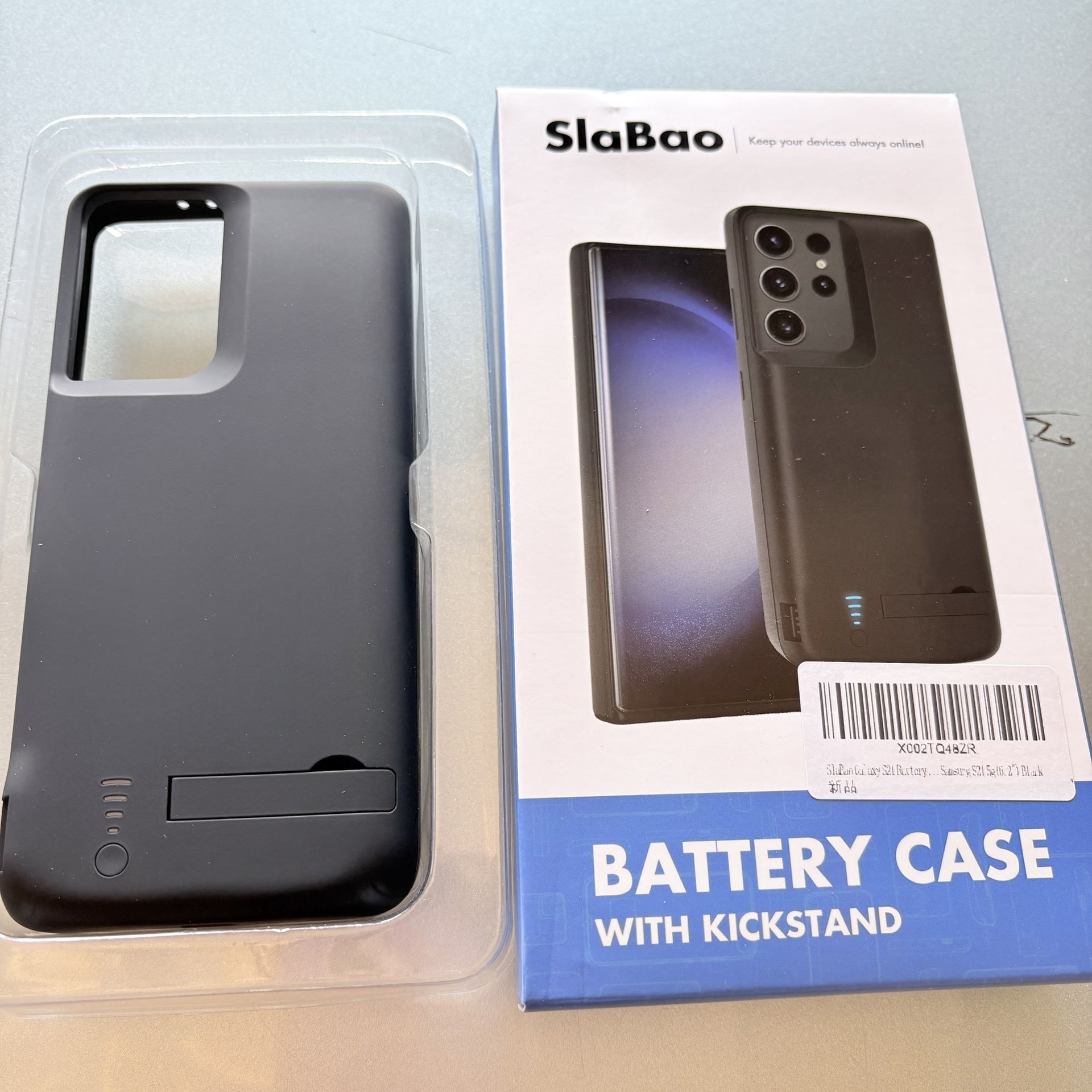 Battery Case for Samsung Galaxy S21 5G, 4800mAh Rechargeable Extended Battery Charging Charger Case, Add 100% Extra Juice, Not for S21+ or S21 Ultra (