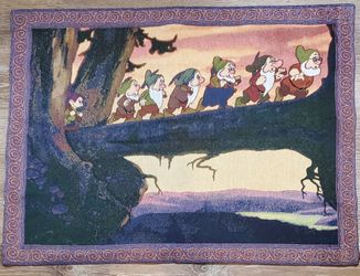 Snow White & Seven Dwarfs Cotton Tapestry Disney Store